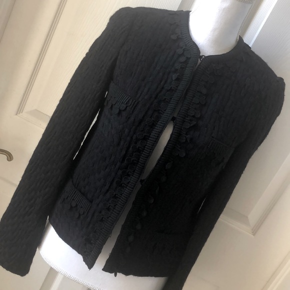 Ana Sui Black Wool Jacket - Picture 1 of 7